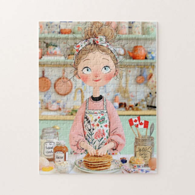 Erntedankfest Kanada Puzzle | Gemütliche Küche Pfa (Vertikal)