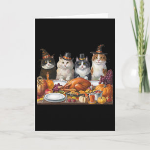 Erntedankfest Katze Squad Truthahn Geschenke Für M Karte