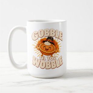 Erntedankfest-Maskottchen 'Gobble Til You Wobble P Kaffeetasse