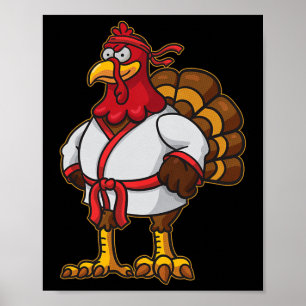 Erntedankfest Mma Kickboxen Judo Karate Gurgeln Pl Poster