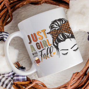 Erntedankfest Nur ein Mädchen das Herbst Unordentl Kaffeetasse