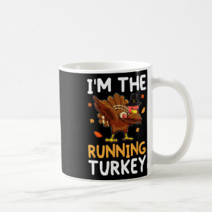 Erntedankfest-Paarung Ich bin der laufende Truthah Kaffeetasse
