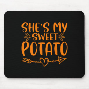 Erntedankfest passende Paare Sie ist mein Süßkarto Mousepad