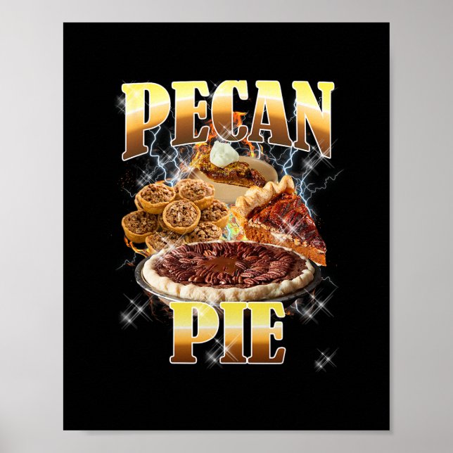 Erntedankfest Pecan Pie Bootleg 90er Rap Rock Vint Poster (Vorne)