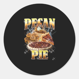 Erntedankfest Pecan Pie Bootleg 90er Rap Rock Vint Runder Aufkleber