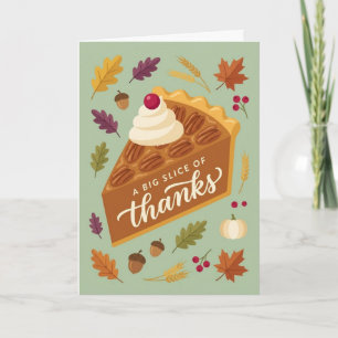 Erntedankfest-Pie-Liebhaber-Geschenk Süßer Herbst- Karte