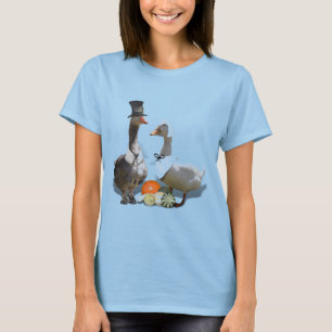 Erntedankfest-Pilger-Enten-Paar T-Shirt