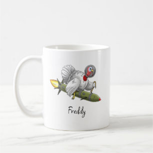 Erntedankfest-Raketen-Feuertruthahn Kaffeetasse