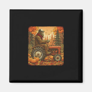 Erntedankfest Sasquatch Herbst Landwirt Magnet