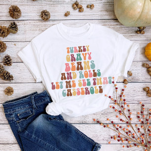 Erntedankfest Soße Auflauf Lustig Retro T-Shirt