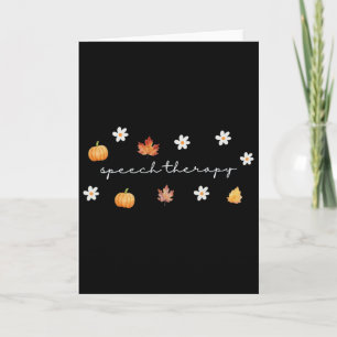 Erntedankfest Sprachtherapie Herbst Sprachsprache Karte
