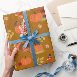 Erntedankfest Truthahn Geschenkpapier