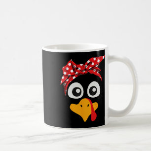 Erntedankfest Truthahn Gesicht Leopardendruck Gles Kaffeetasse
