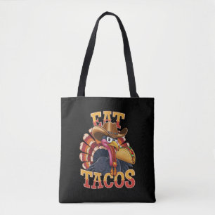 Erntedankfest Truthahn isst Tacos Lustiger Mexika