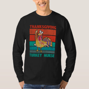 Erntedankfest Truthahn Krankenschwester Lustiges R T-Shirt