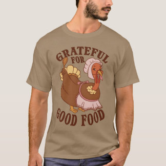 Erntedankfest Truthahn Lustiges Lebensmittel Liebh T-Shirt
