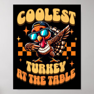 Erntedankfest Truthahn Shirt Kinder Jungen Mädchen Poster