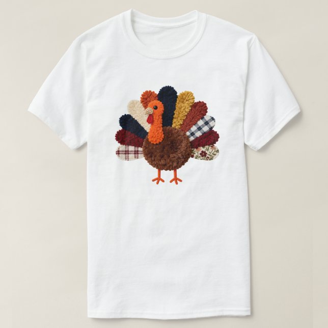 Erntedankfest-Truthahn T-Shirt (Design vorne)