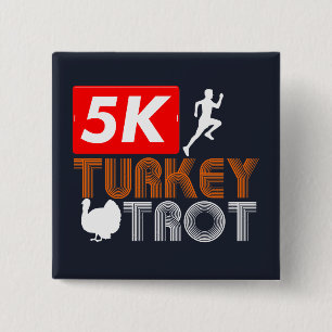 Erntedankfest Truthahn-Trott Herbstferien Button