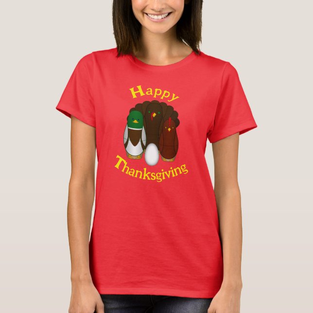 Erntedankfest-Turducken -  T-Shirt (Vorderseite)