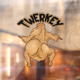 Erntedankfest-Twerkey-Fensteraufkleber Fensteraufkleber