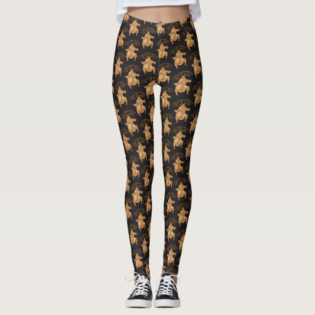 Erntedankfest-Twerkey-Leggings Leggings (Vorderseite)