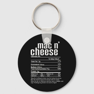 Erntedankfest Weihnachten Mac N Cheese Ernährungsf Schlüsselanhänger