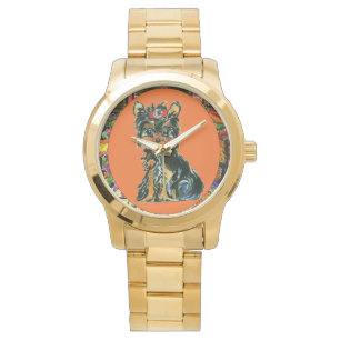 Erntedankfest Yorkie Poo Armbanduhr