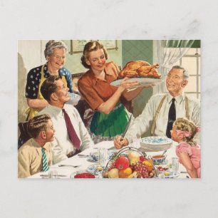 Erntedankfestessen Postkarte