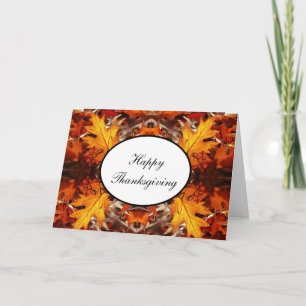 Erntedankfestkarte Herbstlaub #3 Feiertagskarte