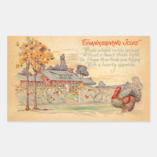 Erntedankfreuden Vintage Aufkleber