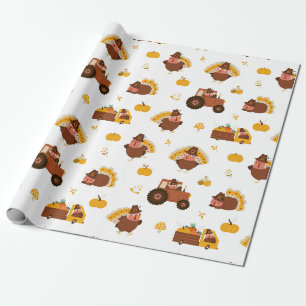 Erntedankgänse Geschenkpapier