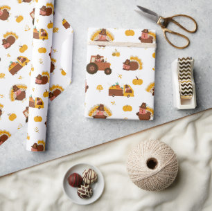 Erntedankgänse Geschenkpapier