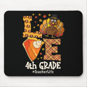 Erntedankliebe 4. Klasse Lehrer Truthahn Herbst  Mousepad
