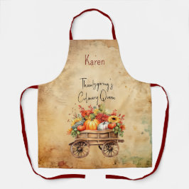 Erntedanks kulinarische Königin Rustikale Schürze