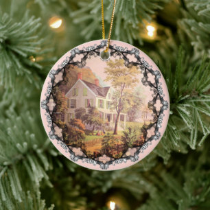 Erntedekoration für Bauern Keramik Ornament