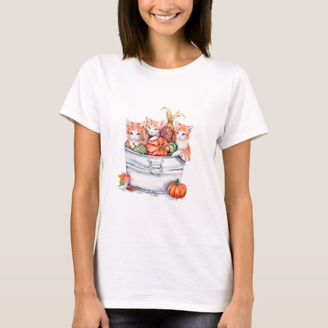 Erntekätzchen T-Shirt (Vorderseite)