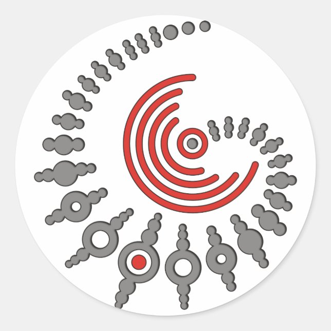 Erntekreis I Runder Aufkleber (Vorderseite)