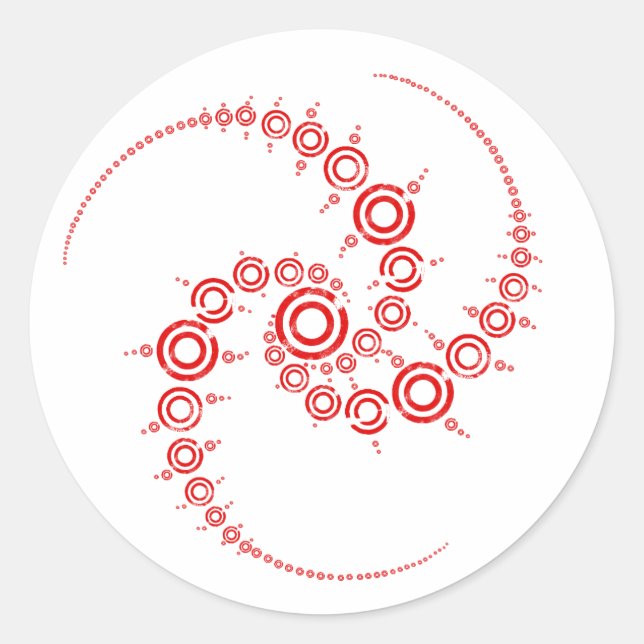 Erntekreis Runder Aufkleber (Vorderseite)