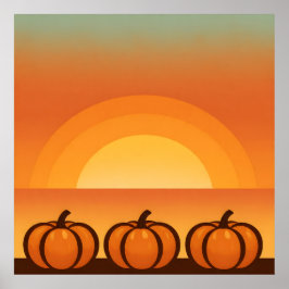 Erntemoon Streifen Poster