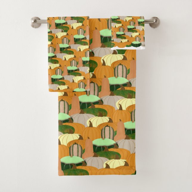 Erntemuster HerbstSquash Badhandtuch Set (Insitu)