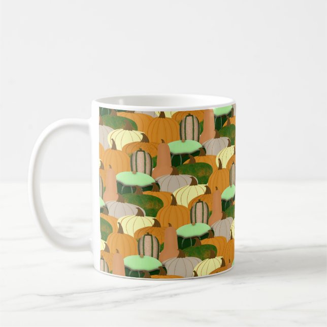 Erntemuster HerbstSquash Kaffeetasse (Links)