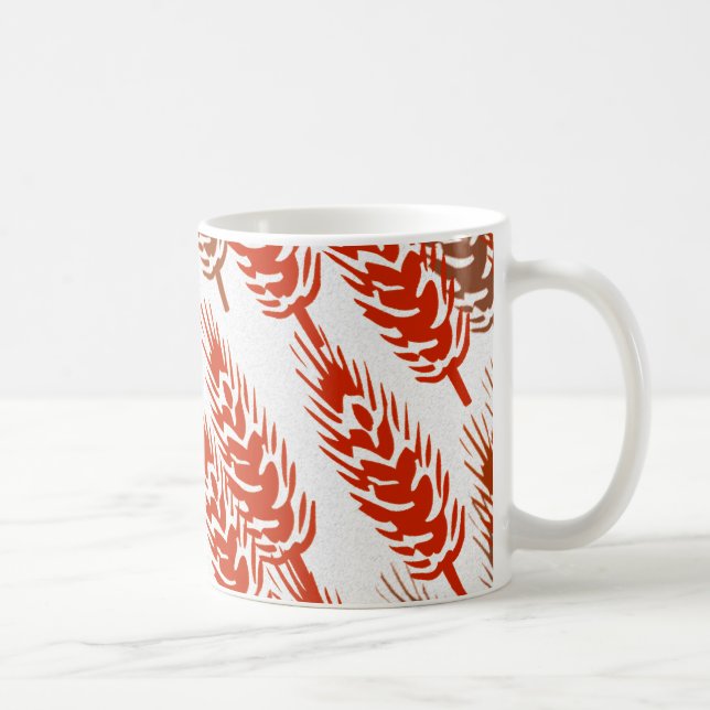 Erntemuster mit Weizen Kaffeetasse (Rechts)