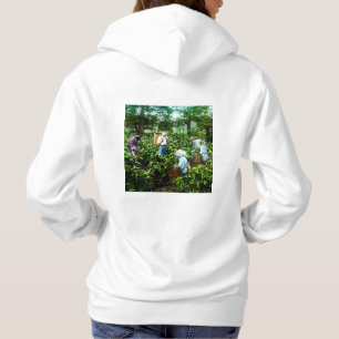Ernten grüne Teeblatt-alter Japan-Bauern Hoodie