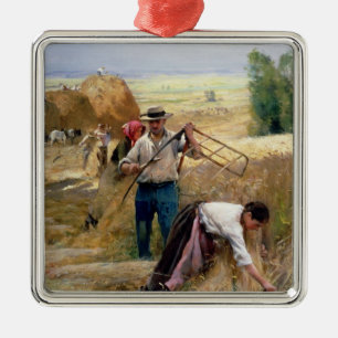 Ernten Silbernes Ornament