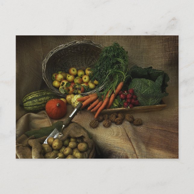 Erntepostkarte Postkarte (Vorderseite)