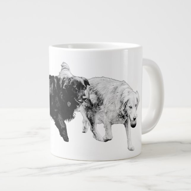 Erntespiel von zwei Jumbo-Tasse (Vorderseite Rechts)