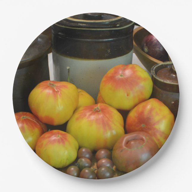 ErnteTomate Pappteller (Vorderseite)