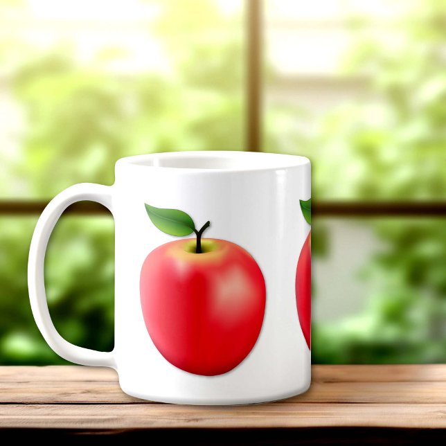 Erntezeit Apple Kaffeetasse (Harvest Season Apple Coffee Mug. An original drawing from my garden. )