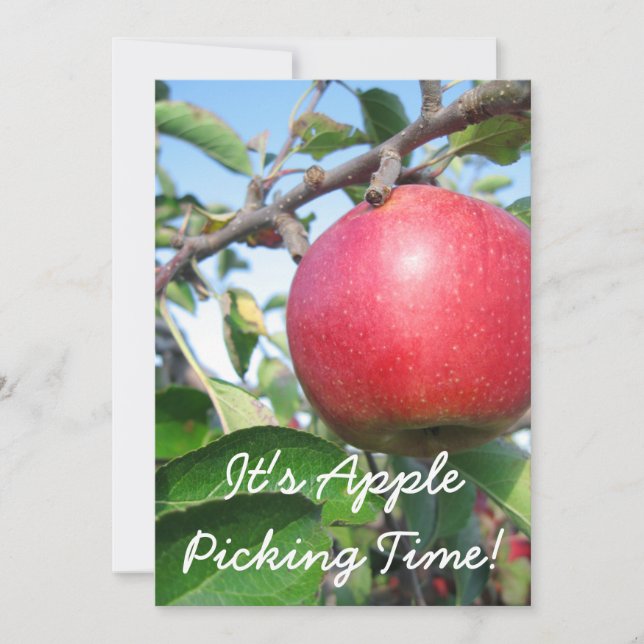 Erntezeit Einladung (Vorderseite)